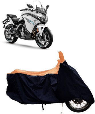 Tricway Two Wheeler Cover for CFMoto(650GT BS6, Orange)