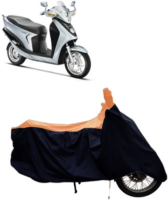 Tricway Two Wheeler Cover for Hero(Leap Hybrid SES BS6, Orange)