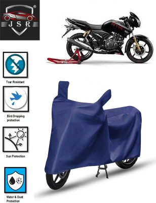 J S R Waterproof Two Wheeler Cover for TVS(Apache RTR 180, Blue)