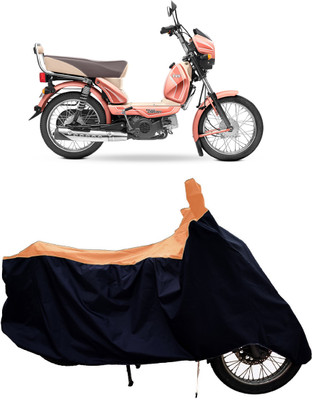 Tricway Two Wheeler Cover for TVS(XL 100 Comfort, Orange)