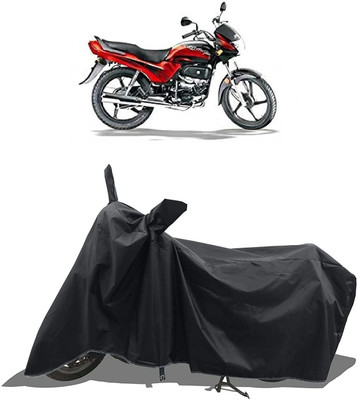 KEDIT Waterproof Two Wheeler Cover for Universal For Bike(Passion Plus, Black)