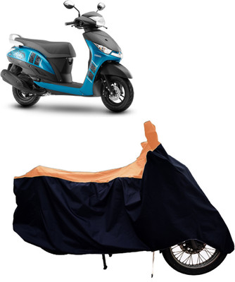 Tricway Two Wheeler Cover for Yamaha(Alpha BS6 BS6, Orange)