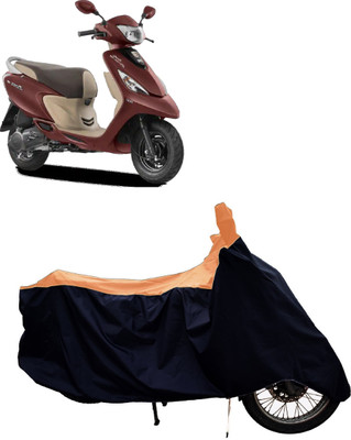 Tricway Two Wheeler Cover for TVS(Scooty Zest BS6, Orange)