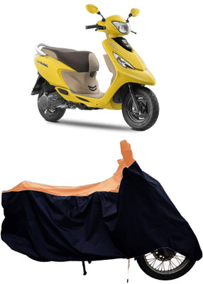 Tricway Two Wheeler Cover for TVS(Zest 110, Orange)