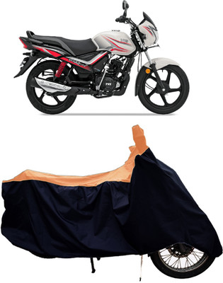 Tricway Two Wheeler Cover for TVS(Star City Plus BS6, Orange)