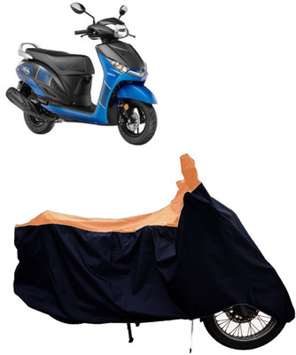 Tricway Two Wheeler Cover for Yamaha(Alpha BS6, Orange)