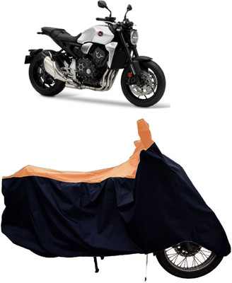 Tricway Two Wheeler Cover for Honda(CB1000R, Orange, Black)
