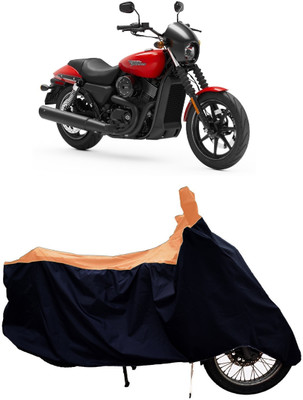 Tricway Two Wheeler Cover for Harley Davidson(Street 750, Orange)