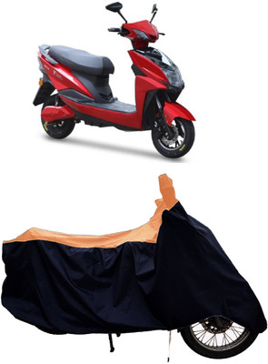 Tricway Two Wheeler Cover for Techo Electra(Raptor BS6, Orange)