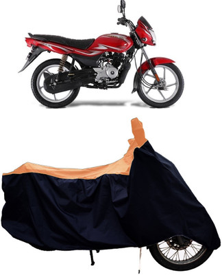 Tricway Two Wheeler Cover for Bajaj(Platina 100 BS6, Orange)