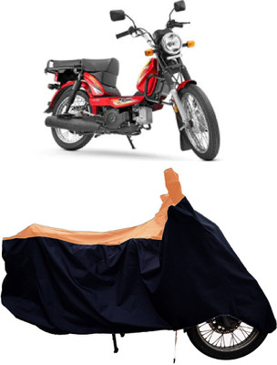Tricway Two Wheeler Cover for TVS(XL 100 Heavy Duty BS6, Orange)