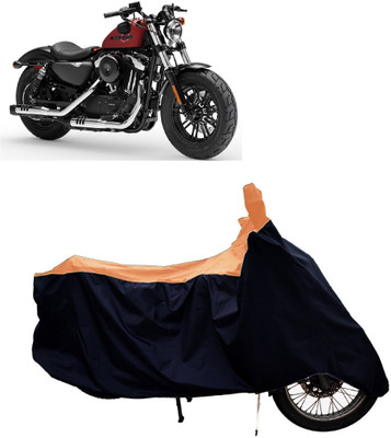 Tricway Two Wheeler Cover for Harley Davidson(Forty Eight, Orange)