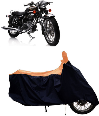 Tricway Two Wheeler Cover for Royal Enfield(Electra Delux, Orange)
