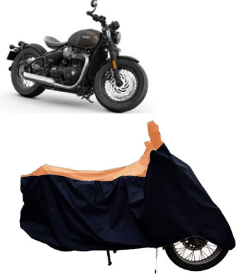 Tricway Two Wheeler Cover for Triumph(Bonneville Bobber BS6, Orange)