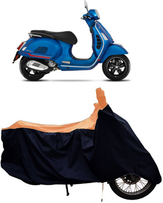 Tricway Two Wheeler Cover for Vespa(GTS Super 300 BS6, Orange)