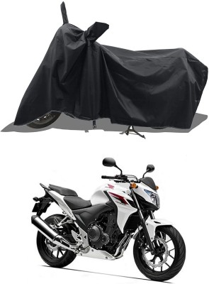 KEDIT Two Wheeler Cover for Honda(CB 400, Black)