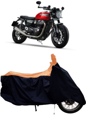 Tricway Two Wheeler Cover for Triumph(Speed Twin BS6, Orange)