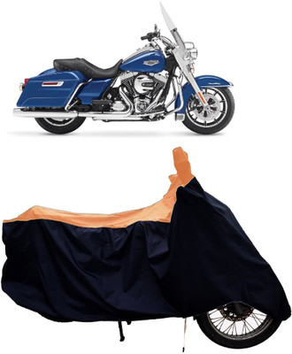 Tricway Two Wheeler Cover for Harley Davidson(Road King, Orange)