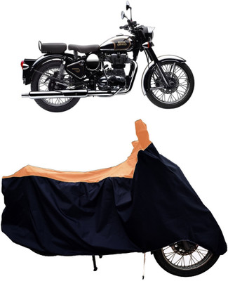 Tricway Two Wheeler Cover for Royal Enfield(Classic Chrome, Orange)
