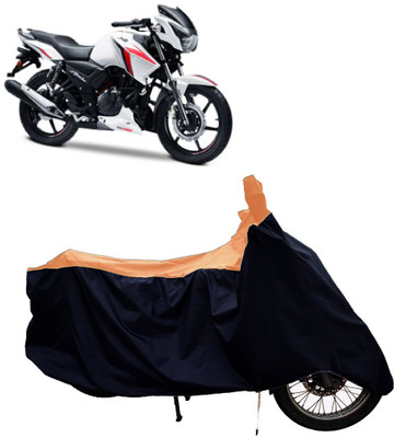 Tricway Two Wheeler Cover for TVS(Apache RTR 160, Orange)