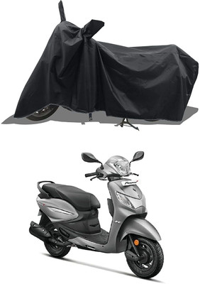 KEDIT Two Wheeler Cover for Hero(Pleasure Plus, Black)