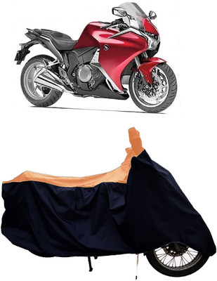 Tricway Two Wheeler Cover for Honda(VFR 1200F, Orange)