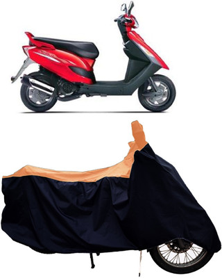 Tricway Two Wheeler Cover for Bajaj(Kristal, Orange)
