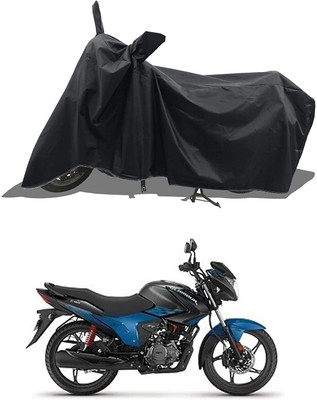 KEDIT Two Wheeler Cover for Hero(Glamour FI, Black)