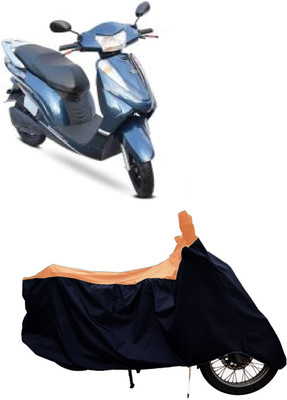 Tricway Two Wheeler Cover for Avon(E Scoot, Orange, Black)