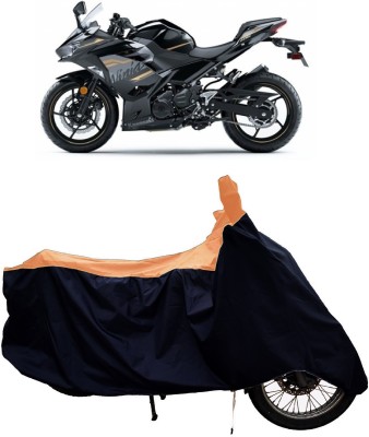 Tricway Two Wheeler Cover for Kawasaki(Ninja 650 BS6, Orange)