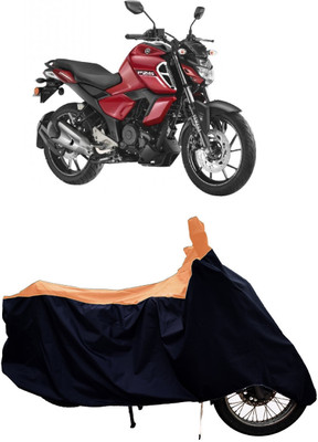 Tricway Two Wheeler Cover for Yamaha(FZ-S Fi Version 3.0 BS6, Orange)