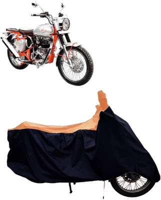 Tricway Two Wheeler Cover for Royal Enfield(Bullet Trials 350, Orange)