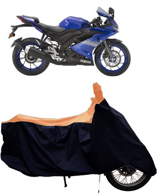 Tricway Two Wheeler Cover for Yamaha(YZF R15 V3 BS6, Orange)