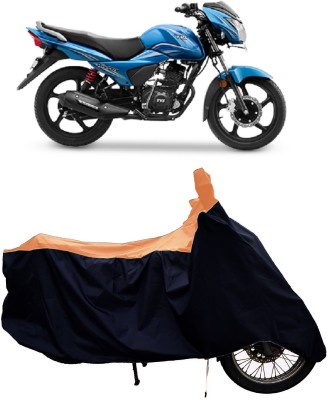 Tricway Two Wheeler Cover for TVS(Victor, Orange)