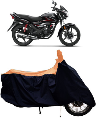Tricway Two Wheeler Cover for Honda(CB Shine, Orange, Black)