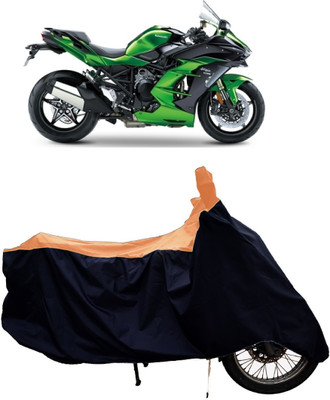 Tricway Two Wheeler Cover for Kawasaki(Ninja H2 SX, Orange)