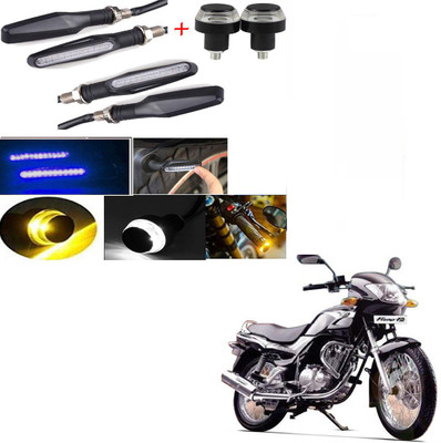 RawatZ Side LED Indicator Light for TVS Fiero F2(Blue, Yellow)