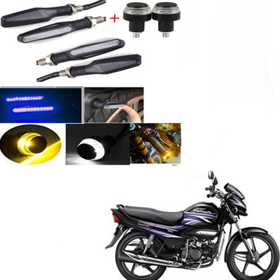 RawatZ Side LED Indicator Light for Hero Super Splendor(Blue, Yellow)