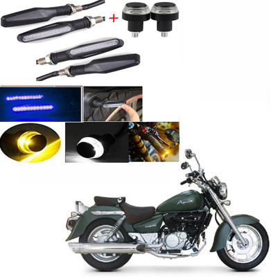 RawatZ Side LED Indicator Light for Hyosung Aquila 250(Blue, Yellow)