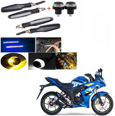 RawatZ Side LED Indicator Light for Suzuki Gixxer SF(Blue, Yellow)