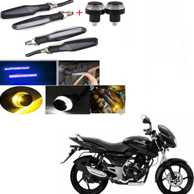 RawatZ Side LED Indicator Light for Bajaj DTS-i(Blue, Yellow)