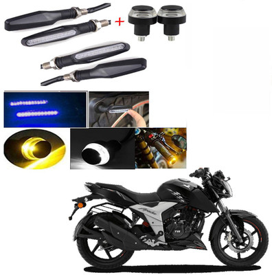 RawatZ Side LED Indicator Light for TVS Apache(Blue, Yellow)