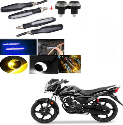 RawatZ Side LED Indicator Light for TVS Victor(Blue, Yellow)