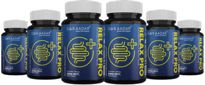AADAR RE-LAX PRO for Instant Relief from gastric Troubles, 60 Capsules(Pack of 6, 360)