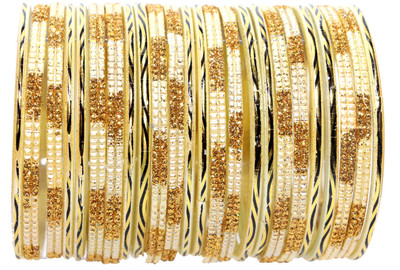 Shubhlaxmi Glass Bangle Set(Pack of 24)