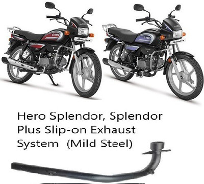 nirwana Hero Super Splendor Slip-on Exhaust System(Mild Steel)