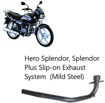 nirwana Hero Super Splendor Slip-on Exhaust System(Mild Steel)