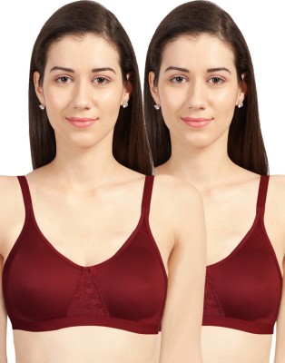 Sonari Banana Women T-Shirt Non Padded Bra(Maroon)