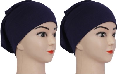 MONATI Solid Skull Cap Cap(Pack of 2)