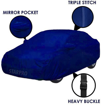 FIXILOS Car Cover For Hyundai Getz (With Mirror Pockets)(Blue)